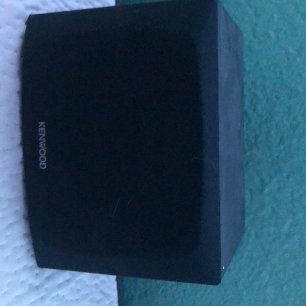 Black kenwood speaker